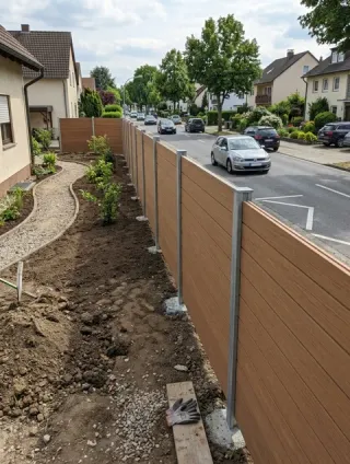 Lärmschutzzaun in Ansbach - fachgerechte Ausführung vor Ort