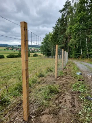Wildzaun in Ansbach - fachgerechte Ausführung vor Ort